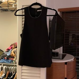 T by Alexander Wang blouse with leather piping